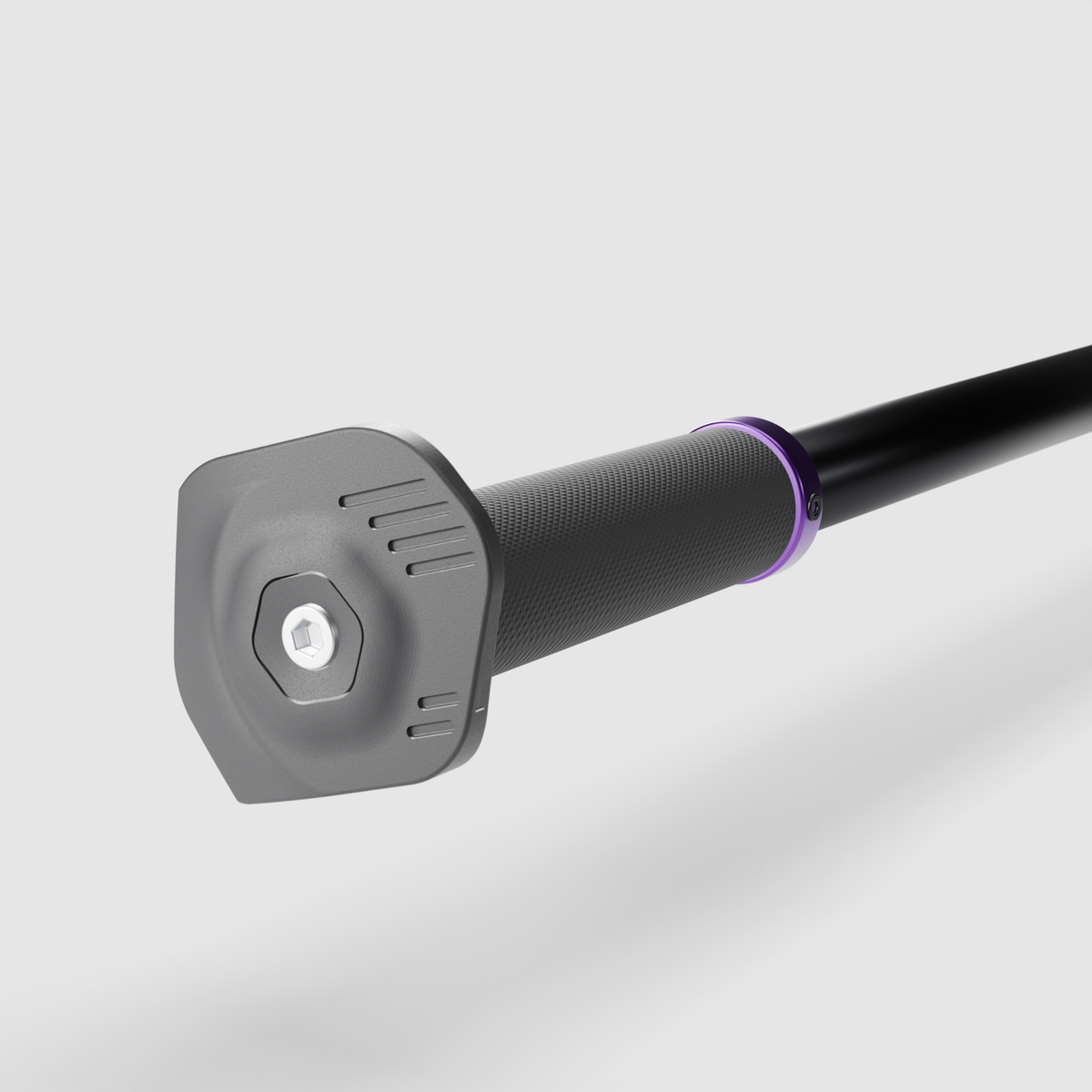 ARK Bar Ends – installed on a handlebar with lock-on grip